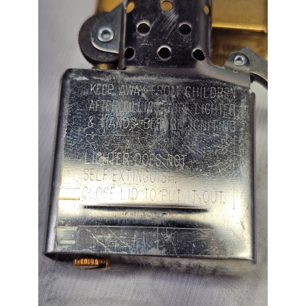 Vintage 2001 Zippo Lighter Solid Brass  Soaring‎ Eagle - Picture 7 of 7